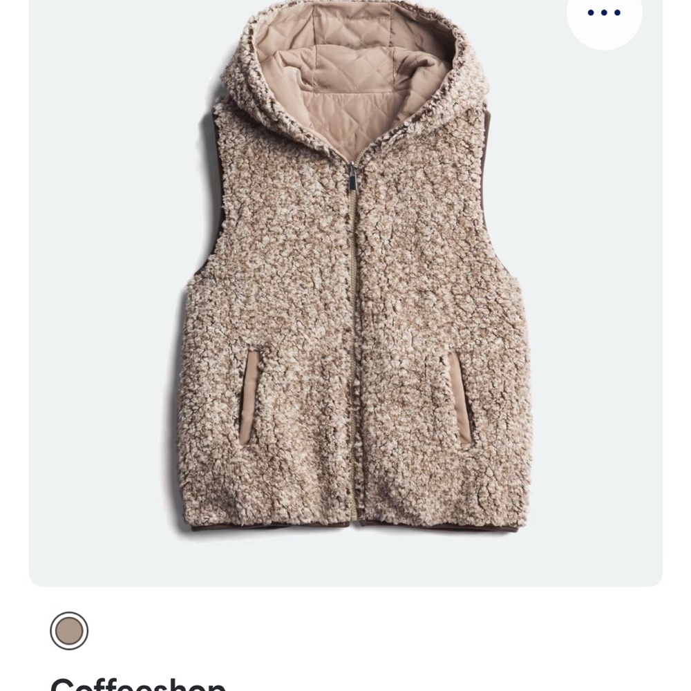 Cozy Sherpa Vest in Tan- reversible